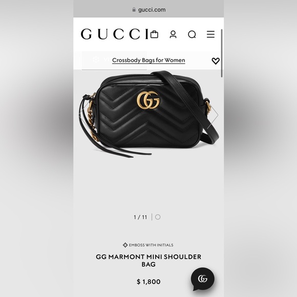 Pre-owned Like New Gucci Marmont Crossbody - Picture 10 of 12